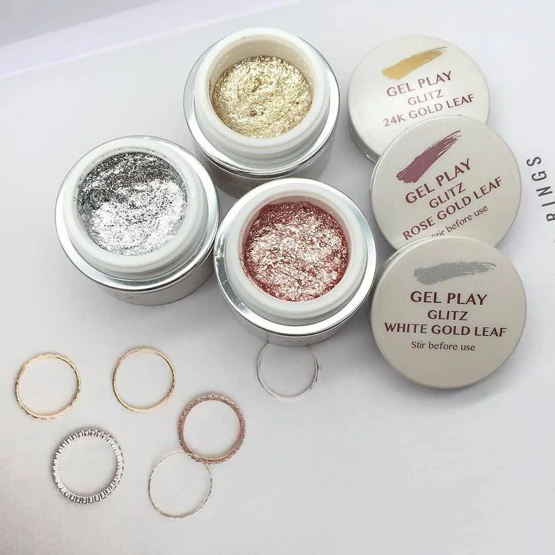 Akzentz Gel Play - Glitz 24K Gold Leaf