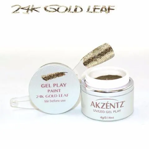 Akzentz Gel Play - Glitz 24K Gold Leaf