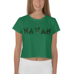 Amazon Green Crop Tee