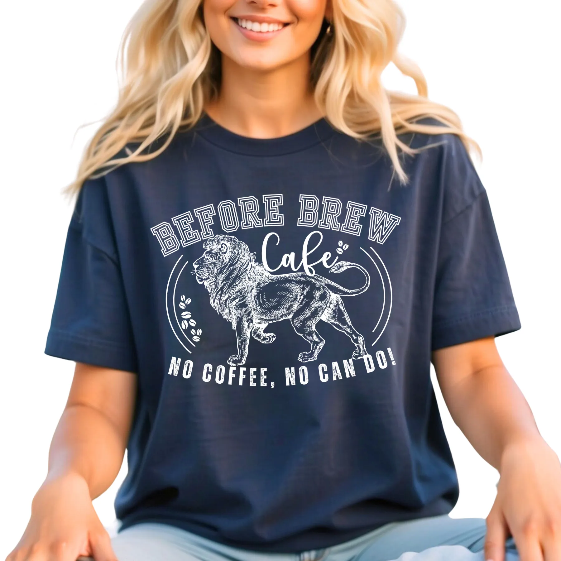 Before Brew Cafe Women's Cotton T-Shirt - No Coffee, No Can Do