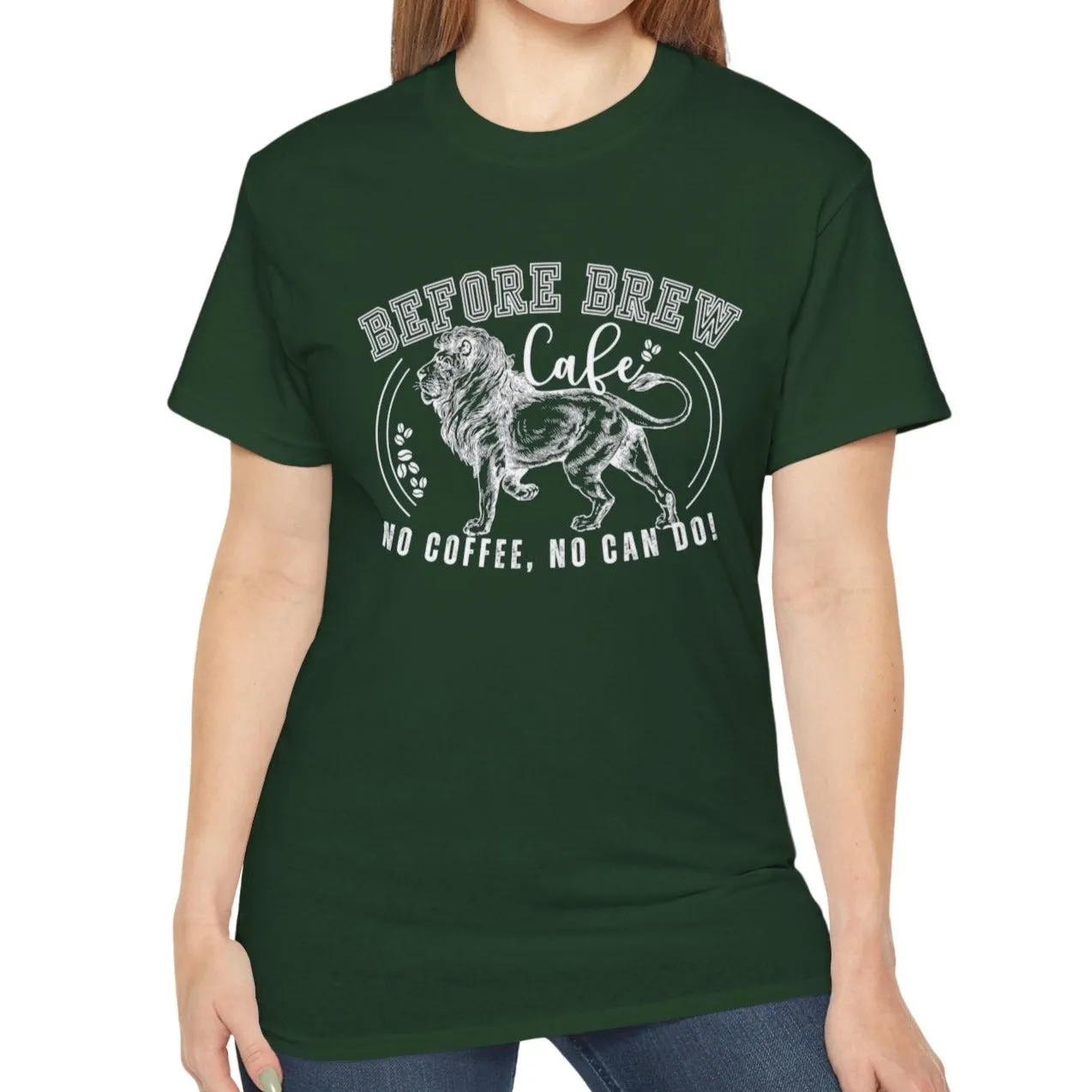 Before Brew Cafe Women's Cotton T-Shirt - No Coffee, No Can Do