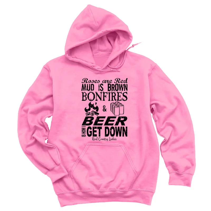Bonfires And Beer Black Print Hoodies & Long Sleeves
