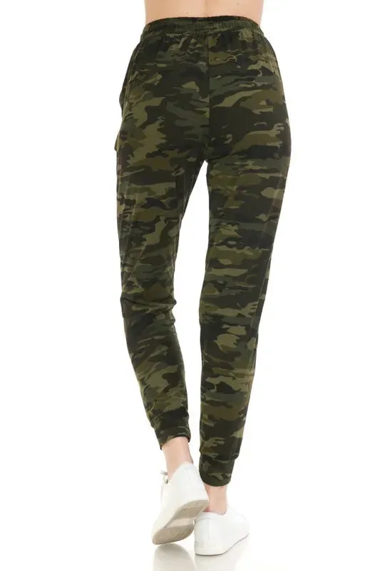 Buttery Soft Camo Joggers with Drawstring