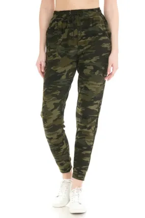 Buttery Soft Camo Joggers with Drawstring