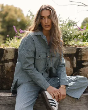 Cherry Denim Shirt - Pinstripe