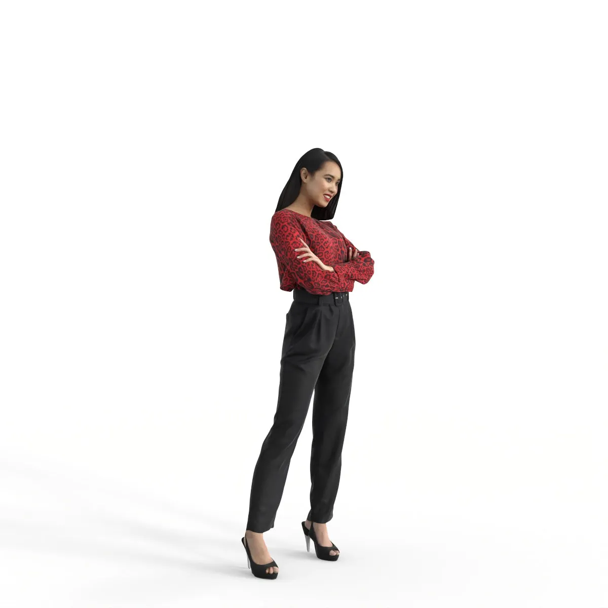 Formal Woman | ewom0319hd2o01p01s | Ready-Posed 3D Human Model (Woman)