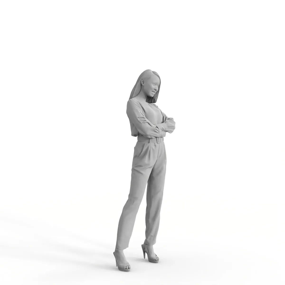 Formal Woman | ewom0319hd2o01p01s | Ready-Posed 3D Human Model (Woman)