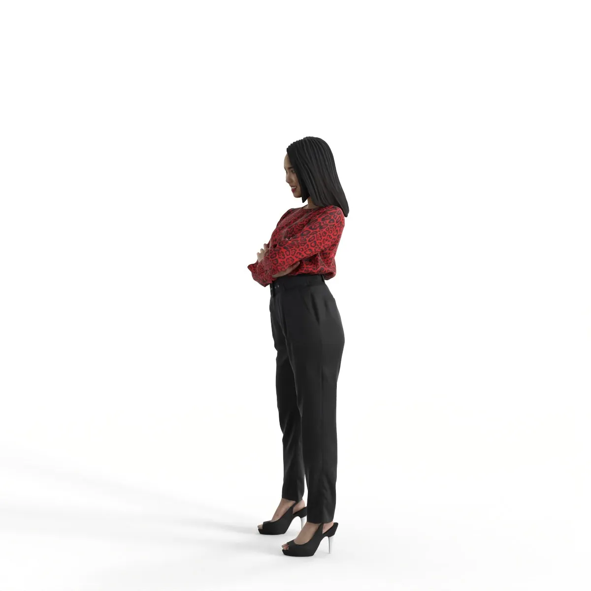 Formal Woman | ewom0319hd2o01p01s | Ready-Posed 3D Human Model (Woman)