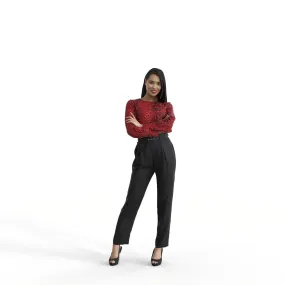 Formal Woman | ewom0319hd2o01p01s | Ready-Posed 3D Human Model (Woman)