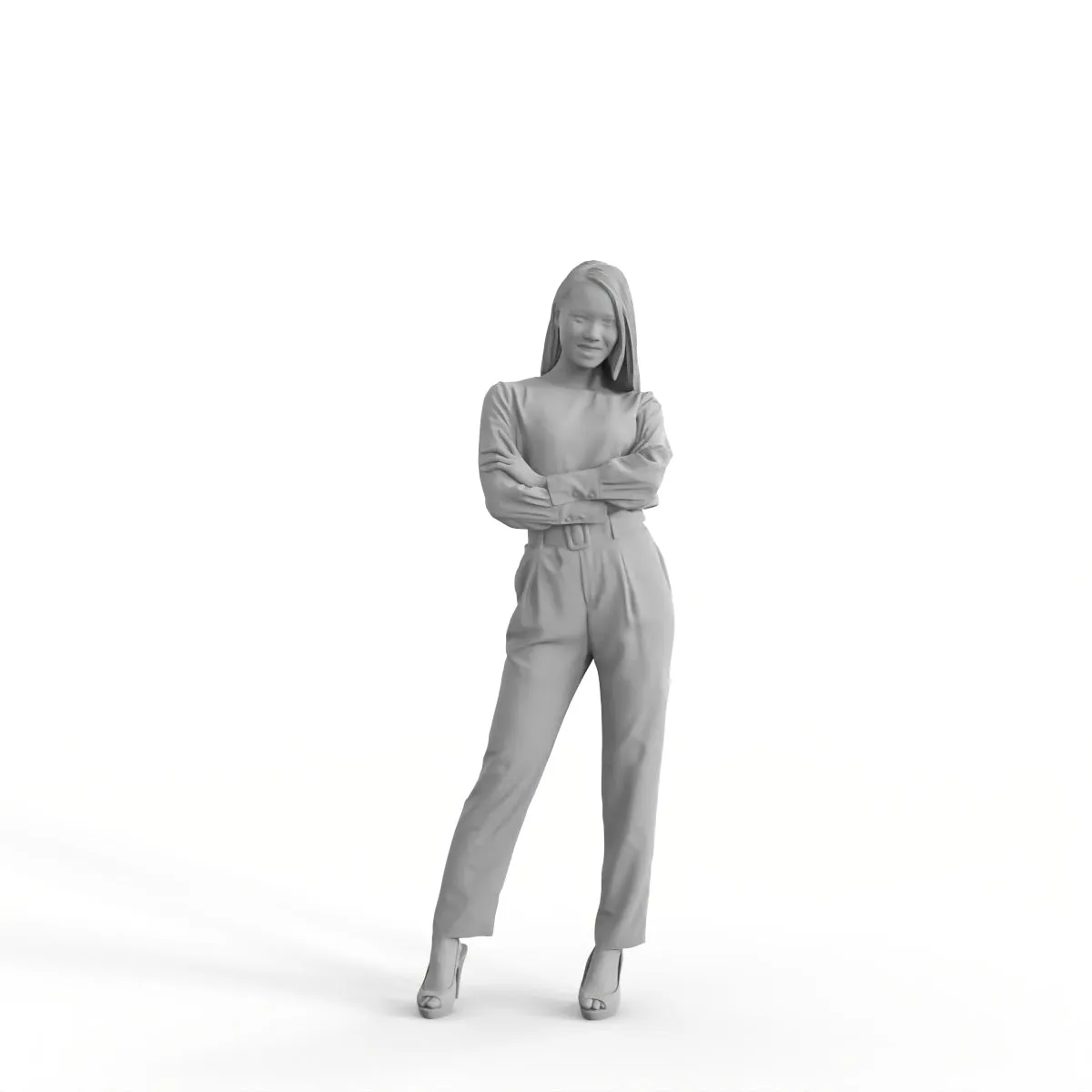 Formal Woman | ewom0319hd2o01p01s | Ready-Posed 3D Human Model (Woman)
