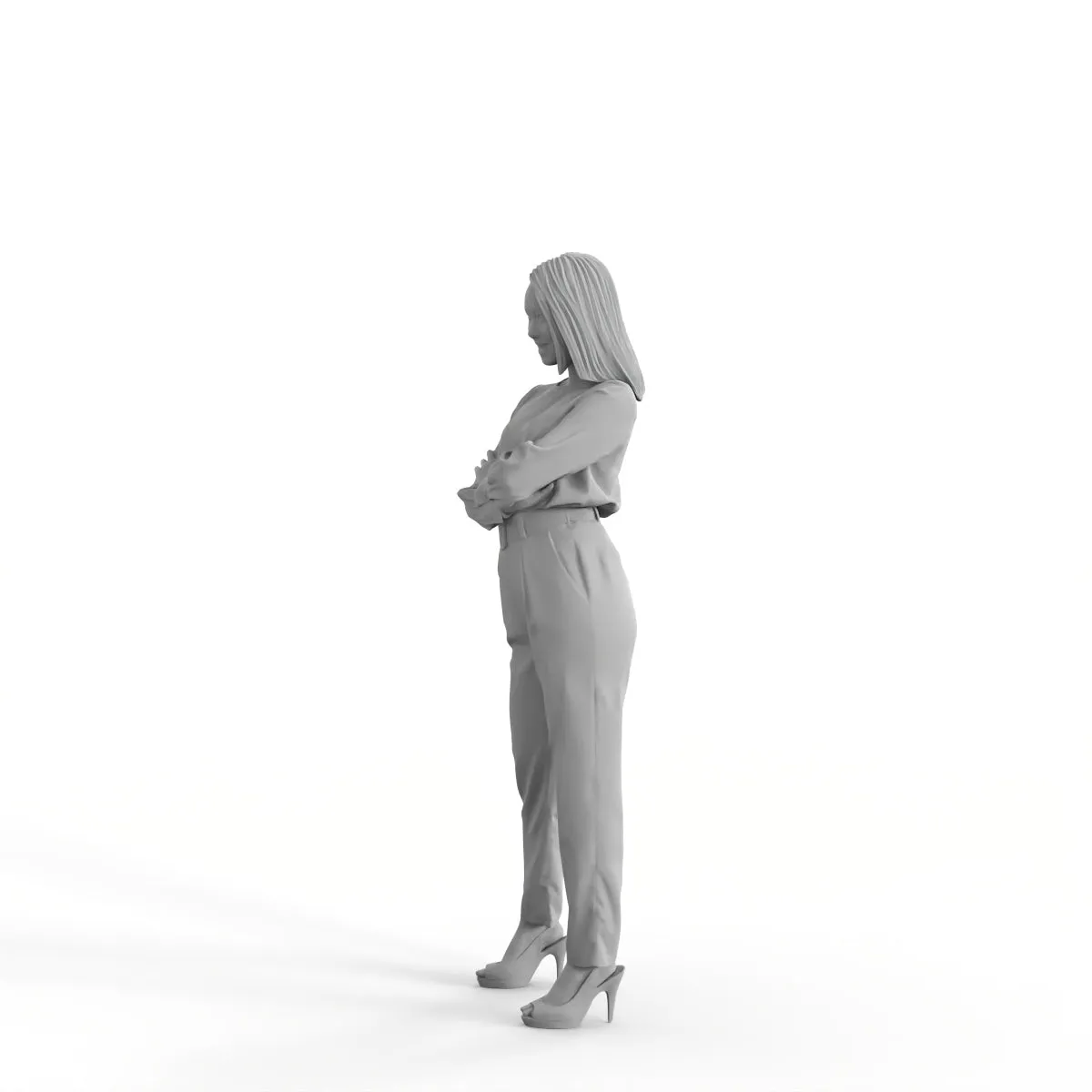 Formal Woman | ewom0319hd2o01p01s | Ready-Posed 3D Human Model (Woman)