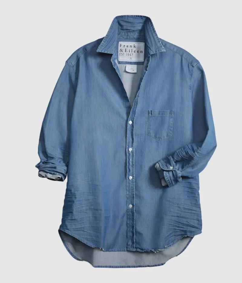 Frank and Eileen Eileen Relaxed Shirt in Vintage Stonewashed Indigo