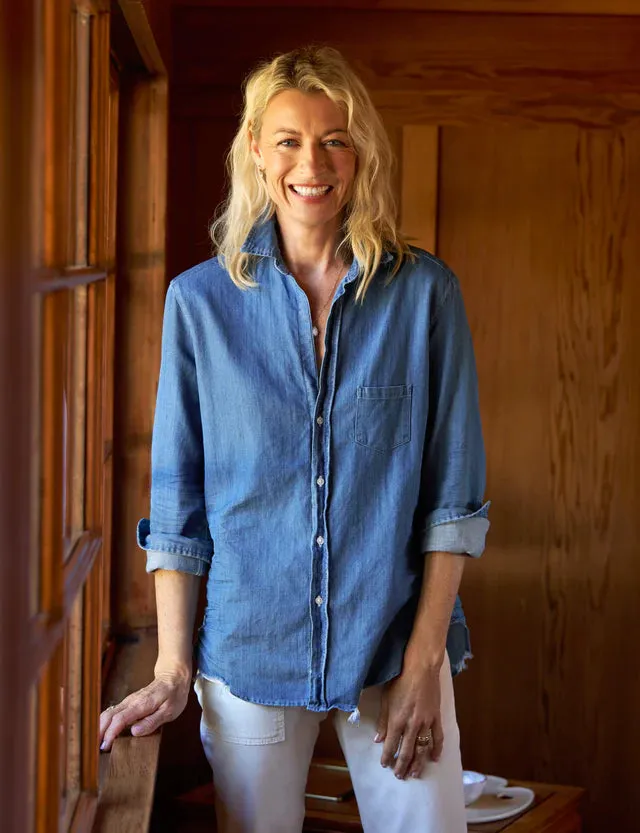 Frank and Eileen Eileen Relaxed Shirt in Vintage Stonewashed Indigo