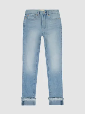 Girls Emie Straight High Rise Denim - Fountain Fur