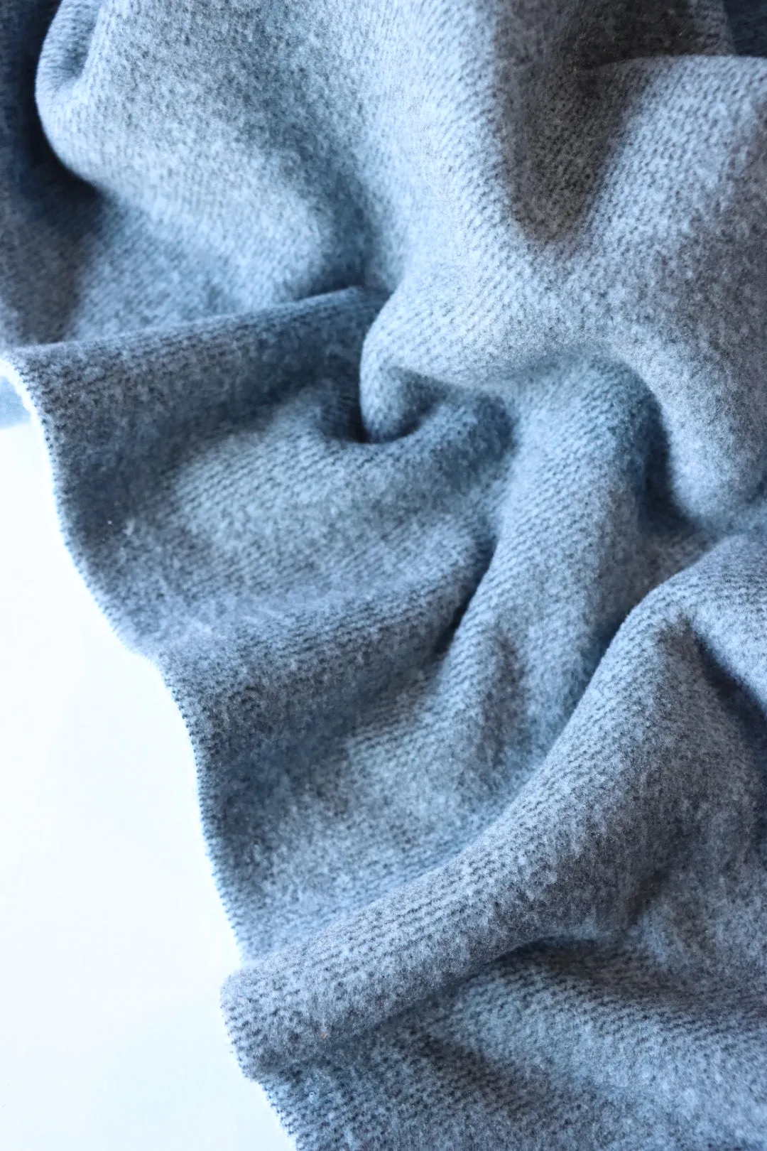 Heathered Welkin Blue Polartec Thermal Pro Double Sided Fleece