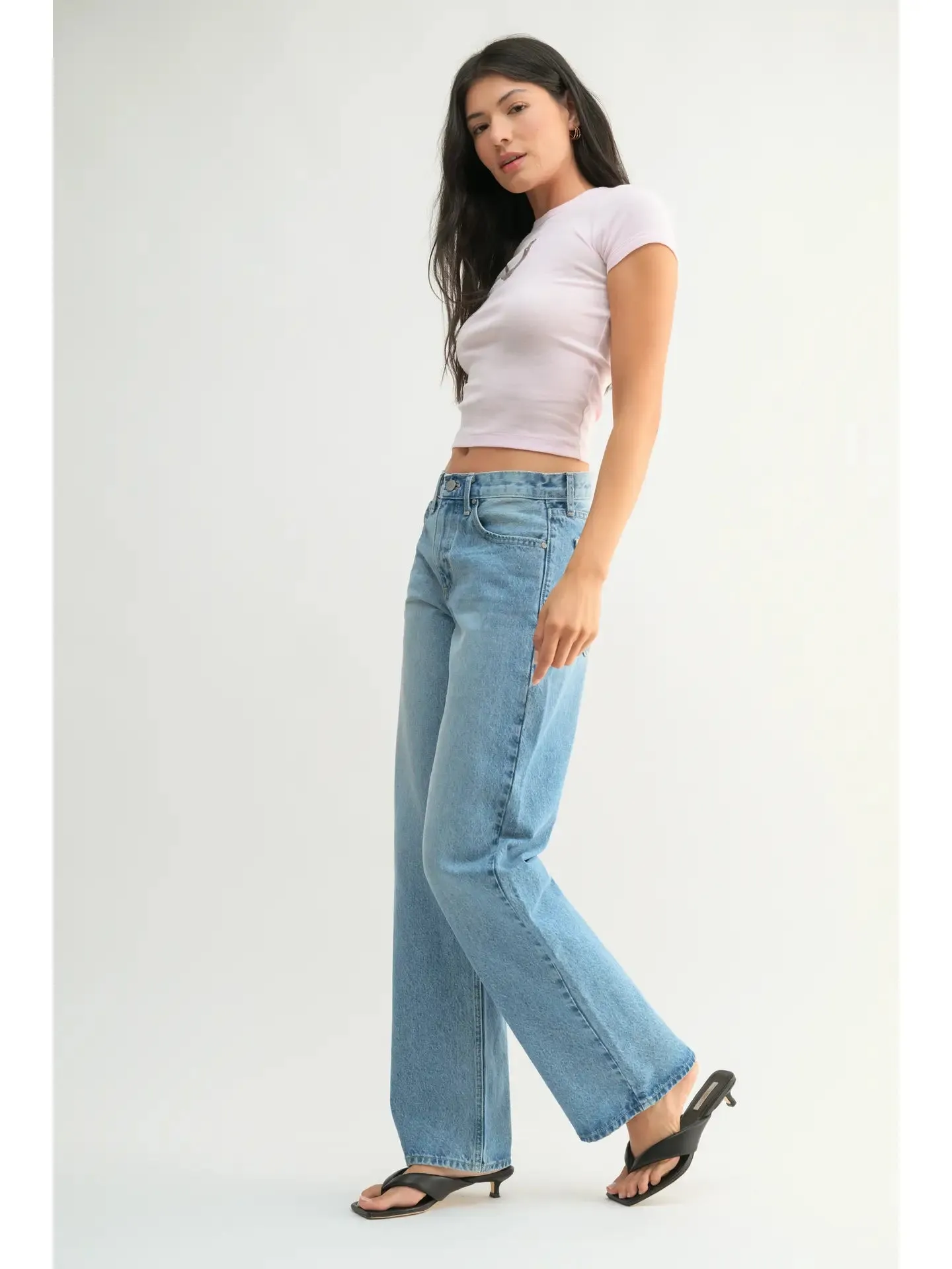 Just Black Denim  Relaxed Straight