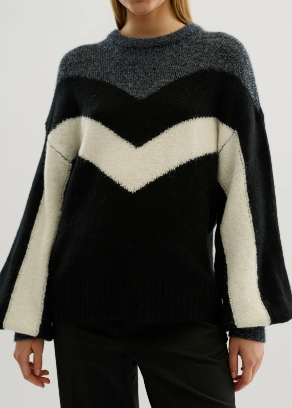 KS GLITTER ROUND NECK KNIT