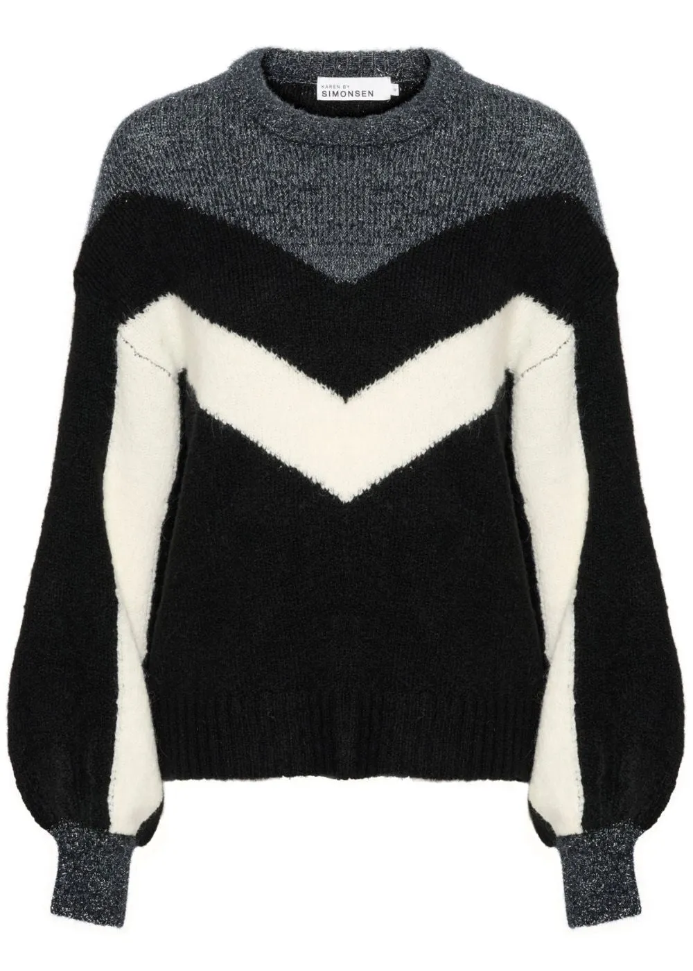KS GLITTER ROUND NECK KNIT