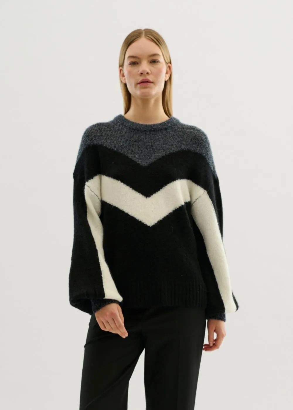 KS GLITTER ROUND NECK KNIT