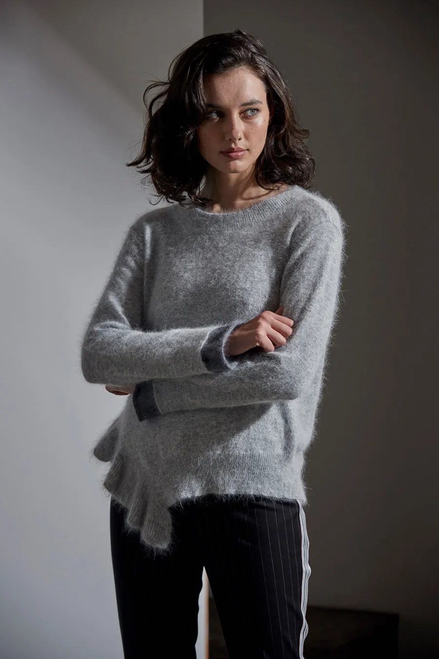 Ladder Sweater - Silver Marl