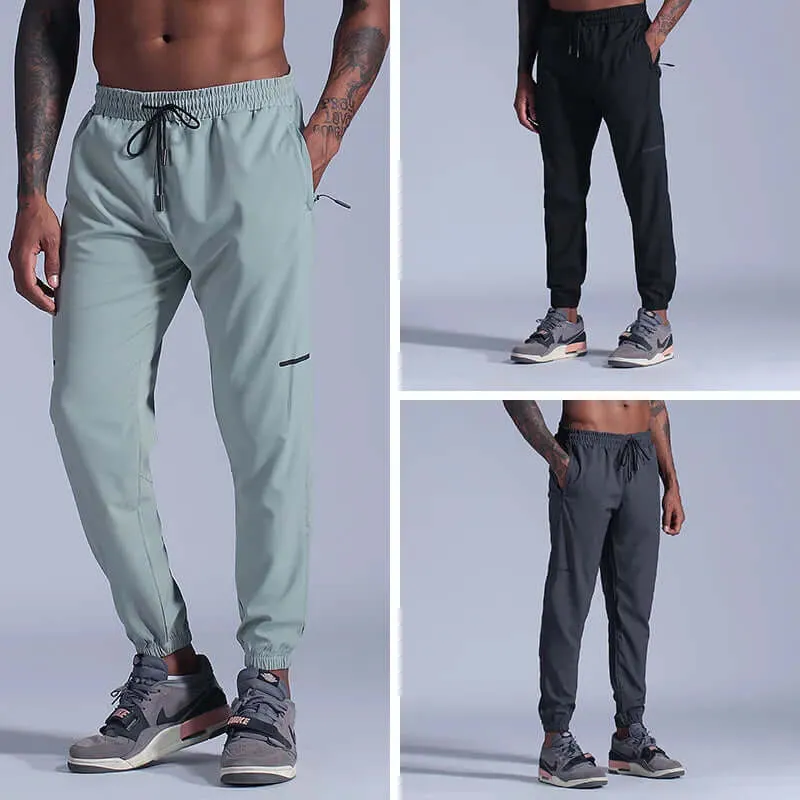 Men's Athletic Fit Joggers: Elastic Waist & Cuffs