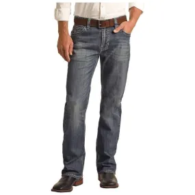 Men's Rock and Roll Relaxed Fit Straight Leg Jeans BM0SD03654