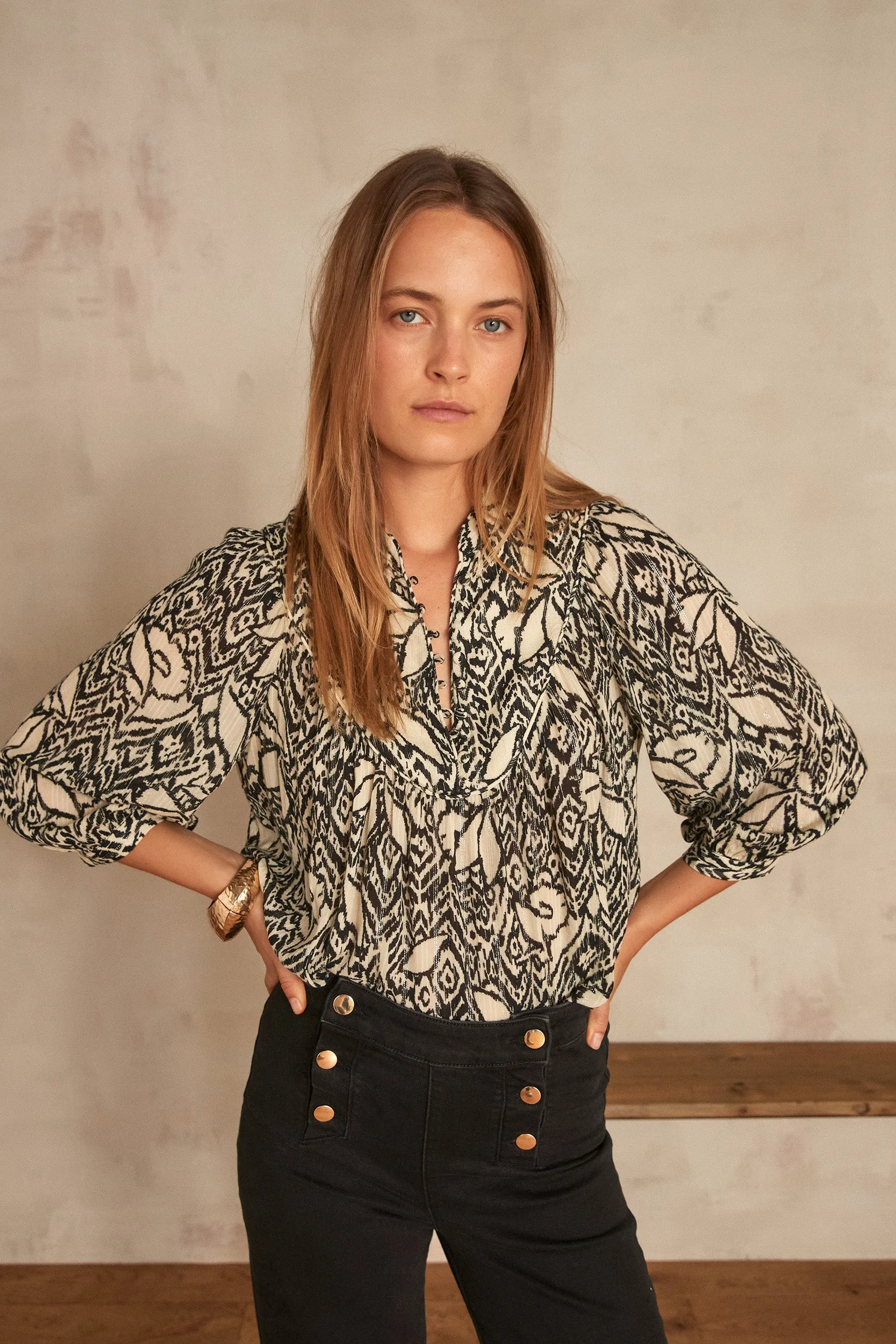 MOURIA ECRU BLOUSE