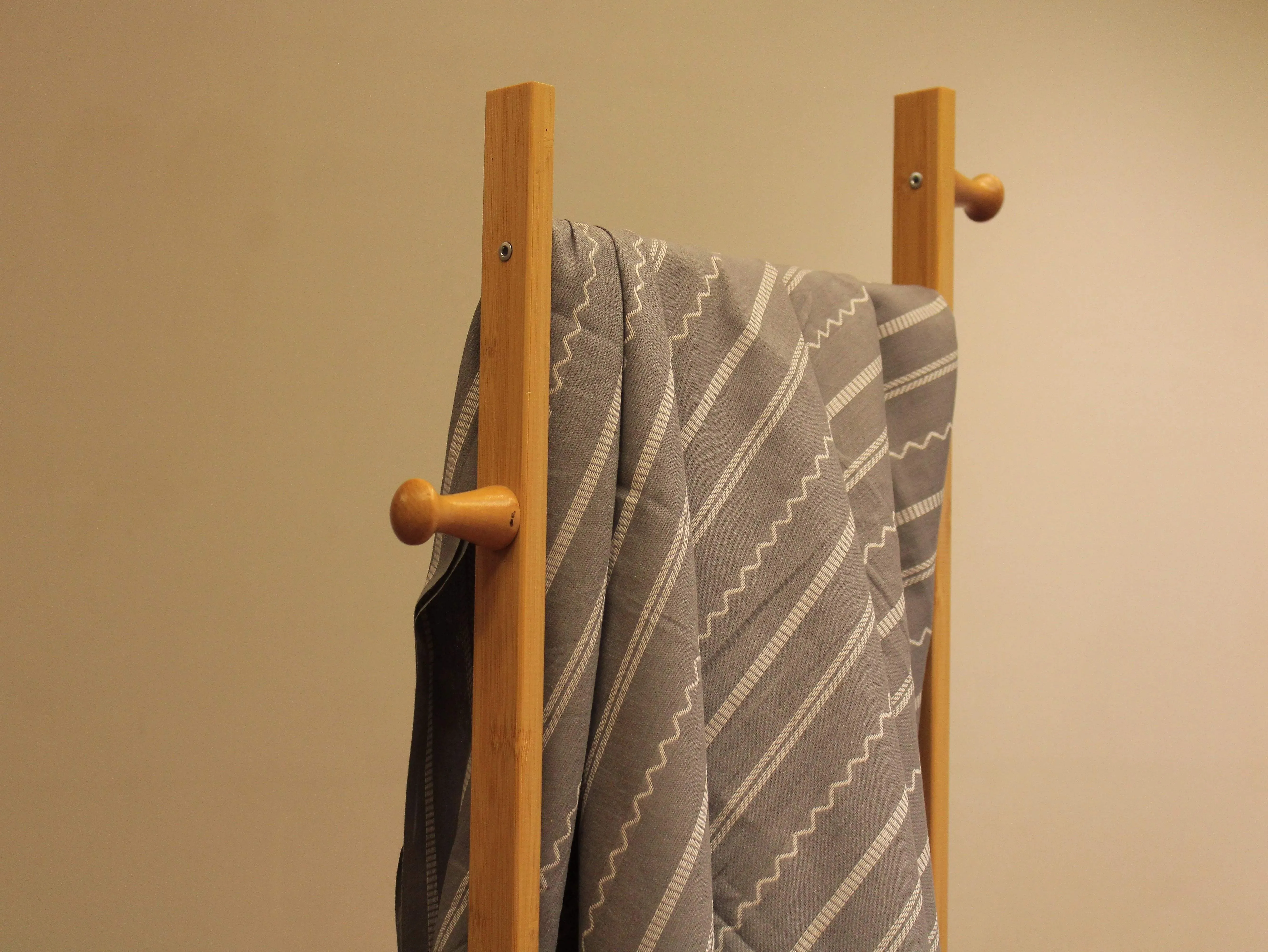 Natural Cotton Woven Fabric - Light Grey