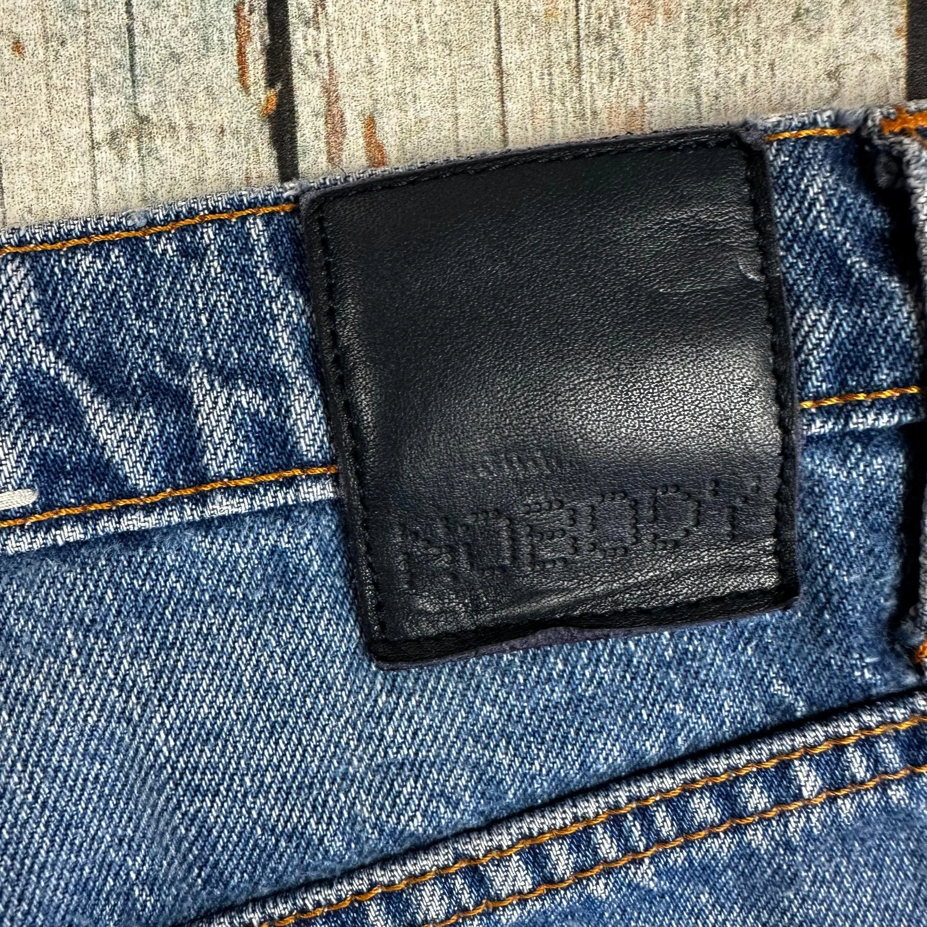 Nobody Distressed 'Boho Short' Relaxed Denim Shorts - Size 24