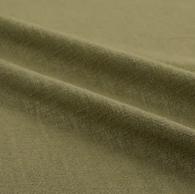 Olive Viscose Linen Slub