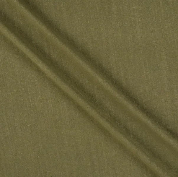Olive Viscose Linen Slub