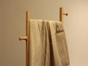 Self Woven Cotton Fabric  - Light Khaki