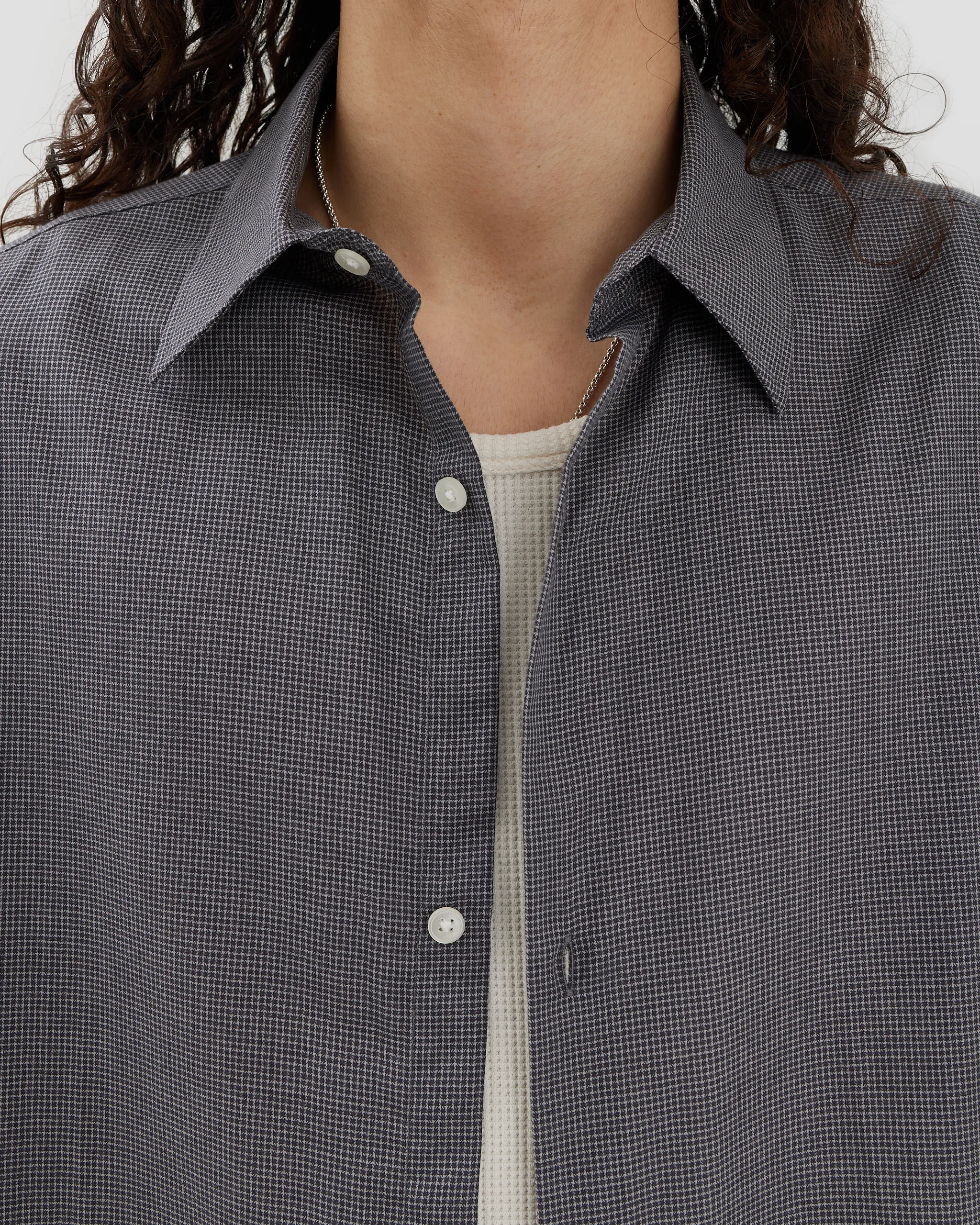 Short Sleeve Shirt - Black Check
