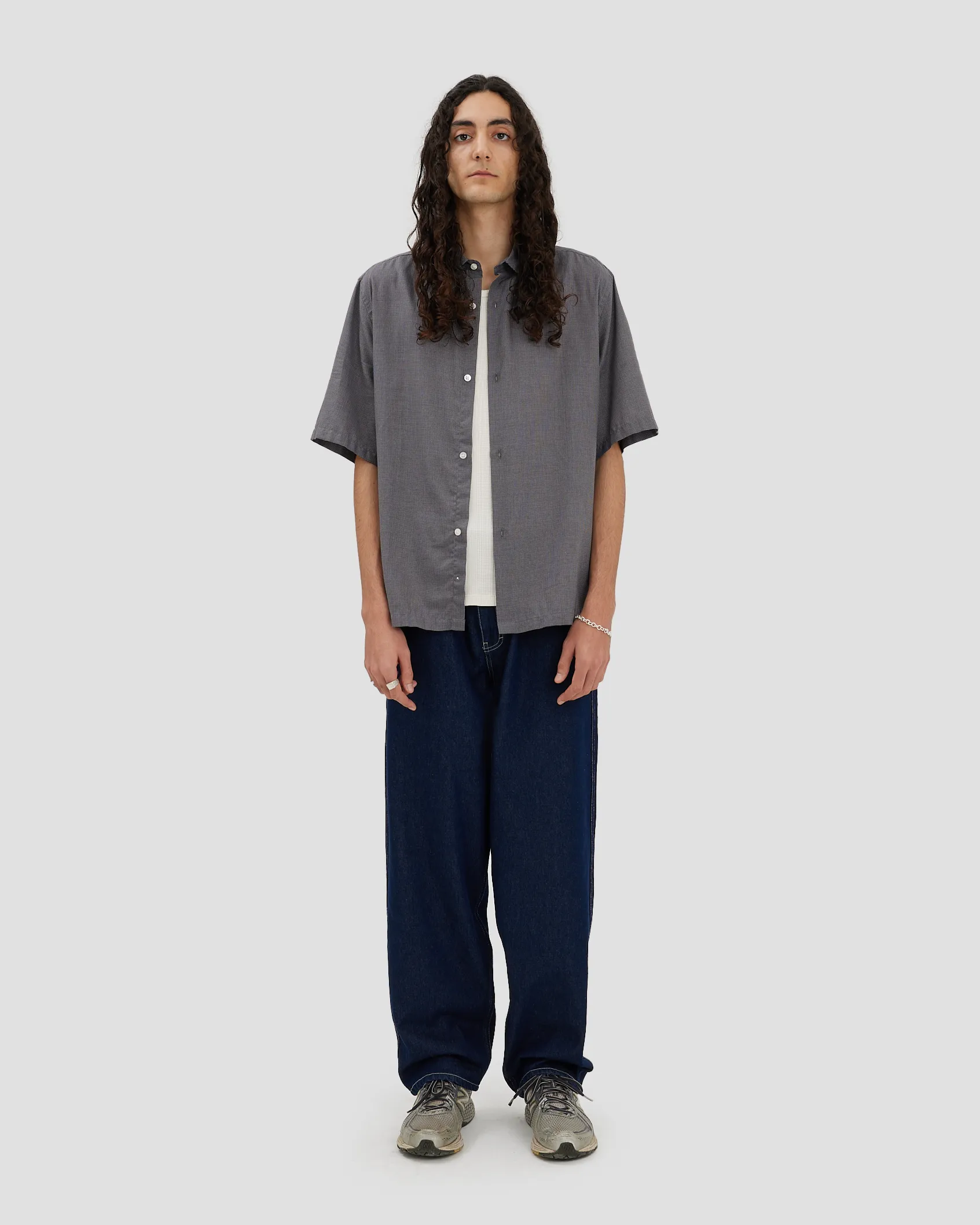 Short Sleeve Shirt - Black Check