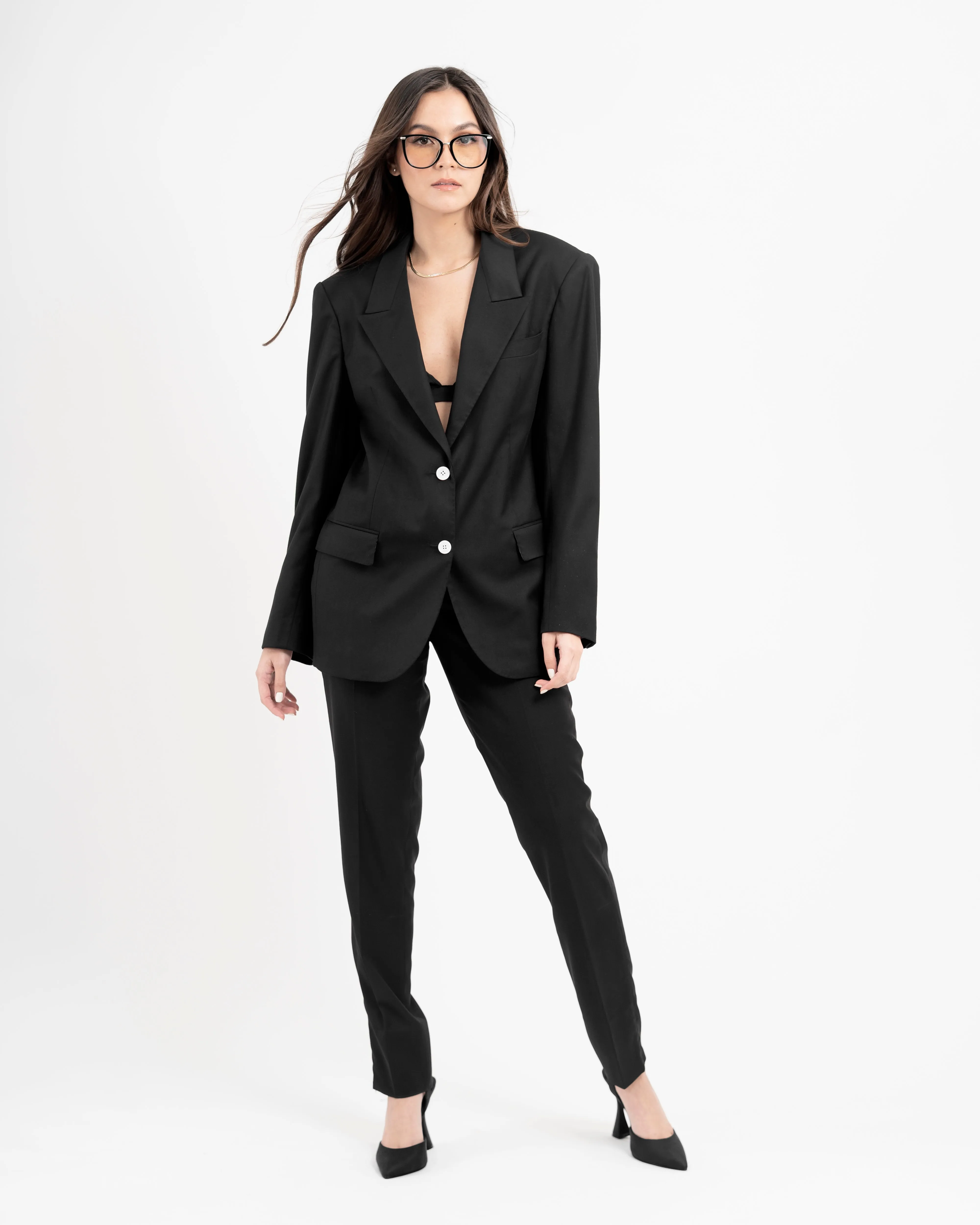Slacks with zipper on hem (Iris)