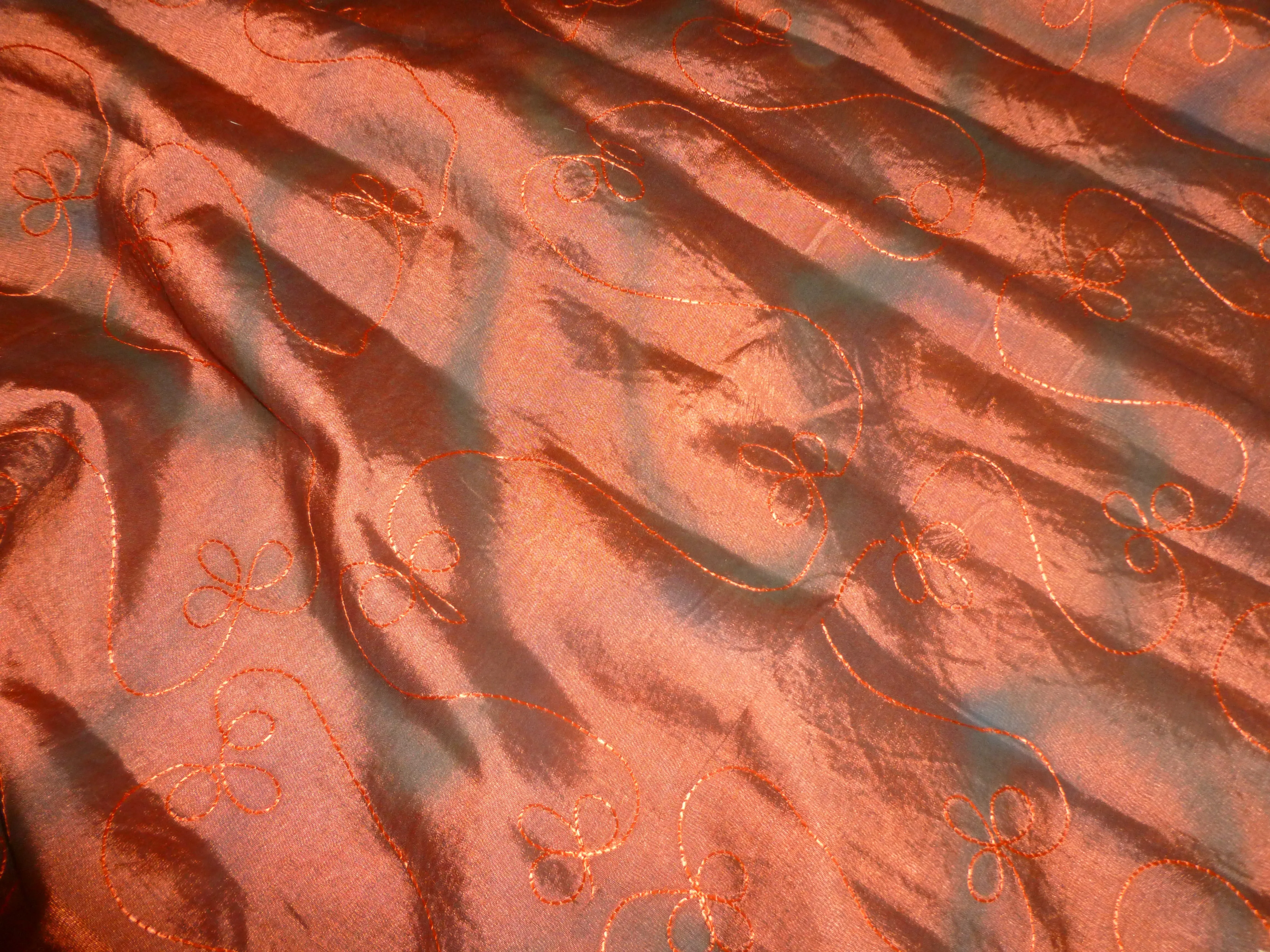 Tie Dye Silks with Embroidery