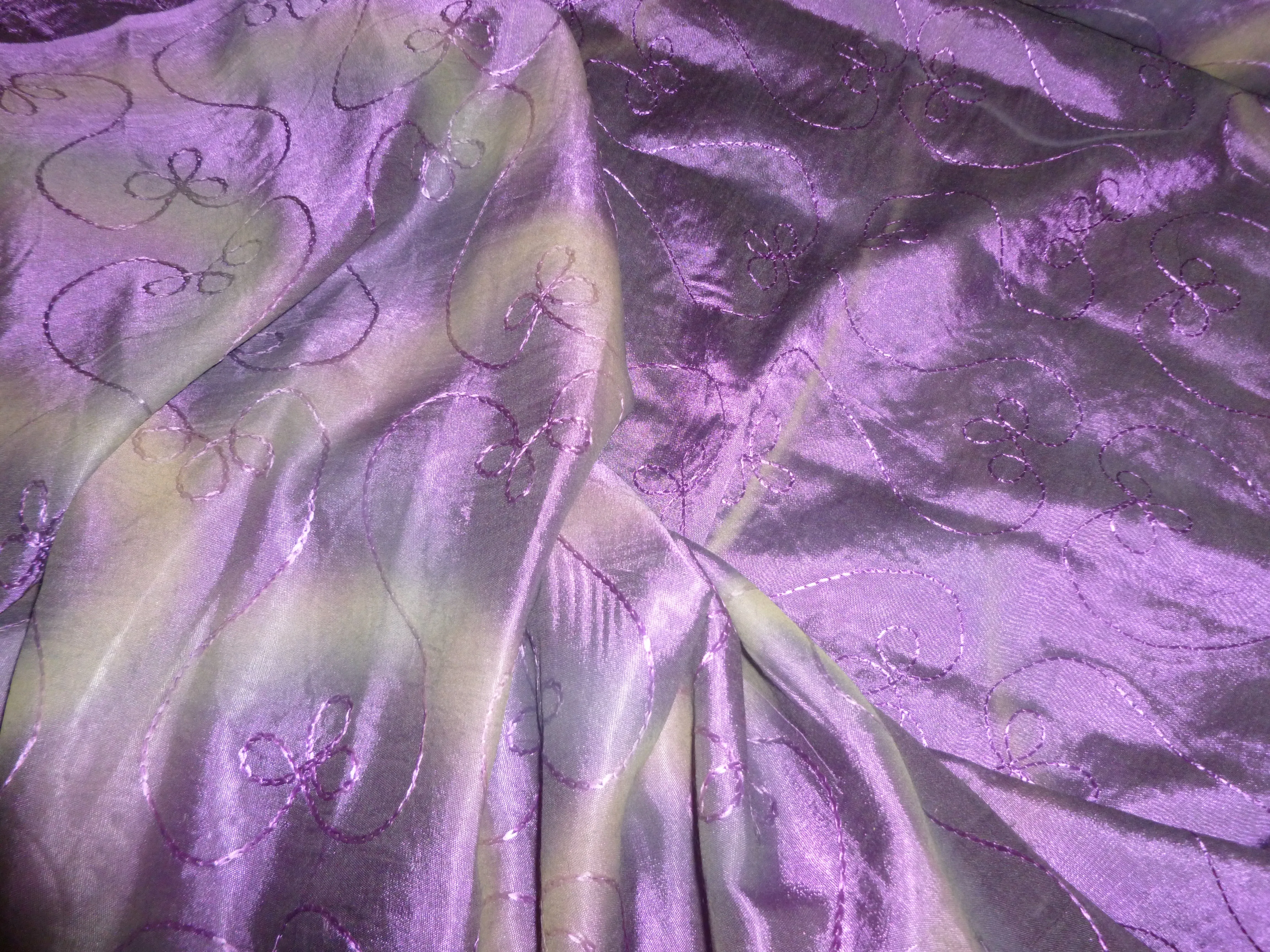 Tie Dye Silks with Embroidery