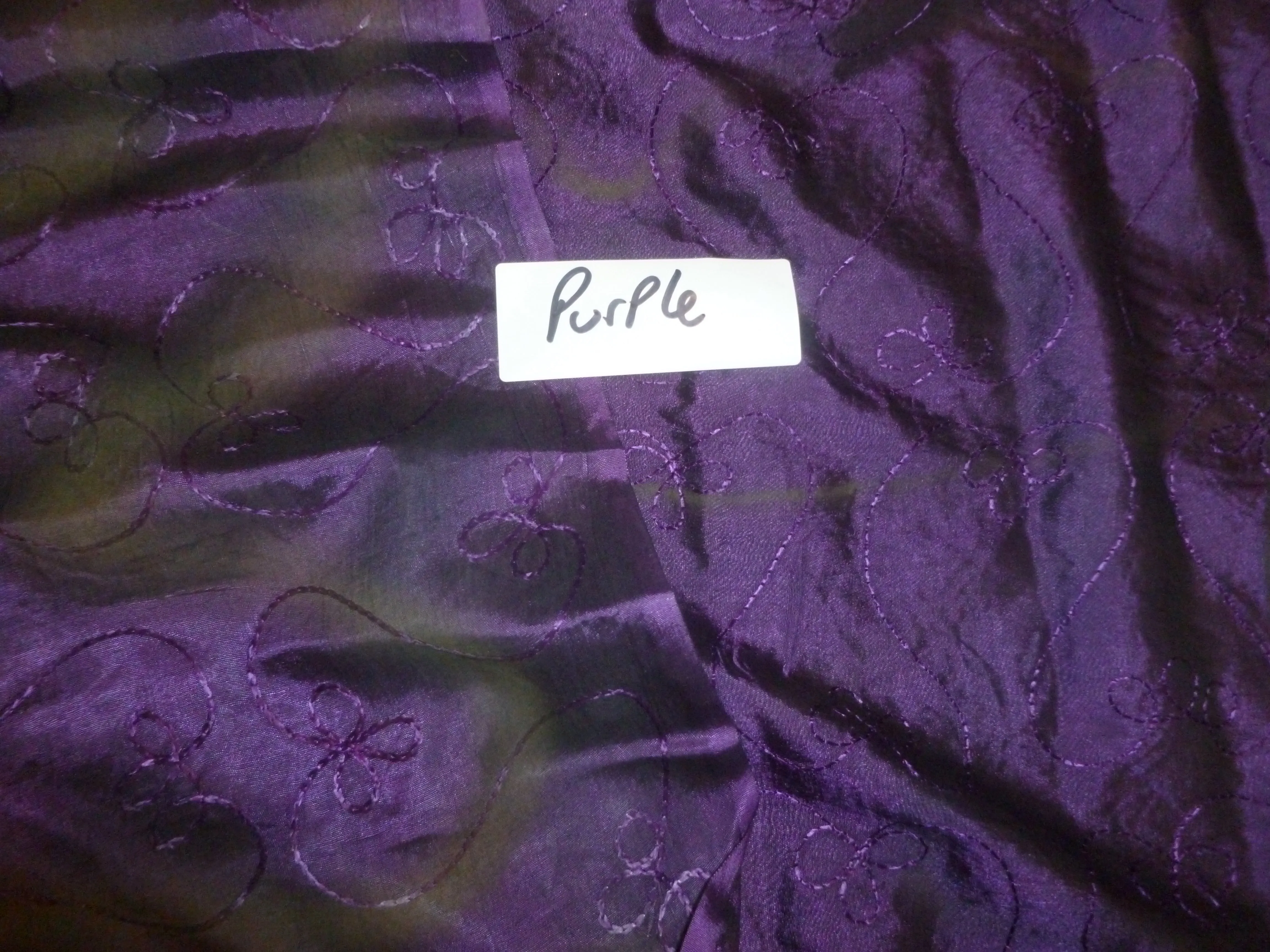Tie Dye Silks with Embroidery