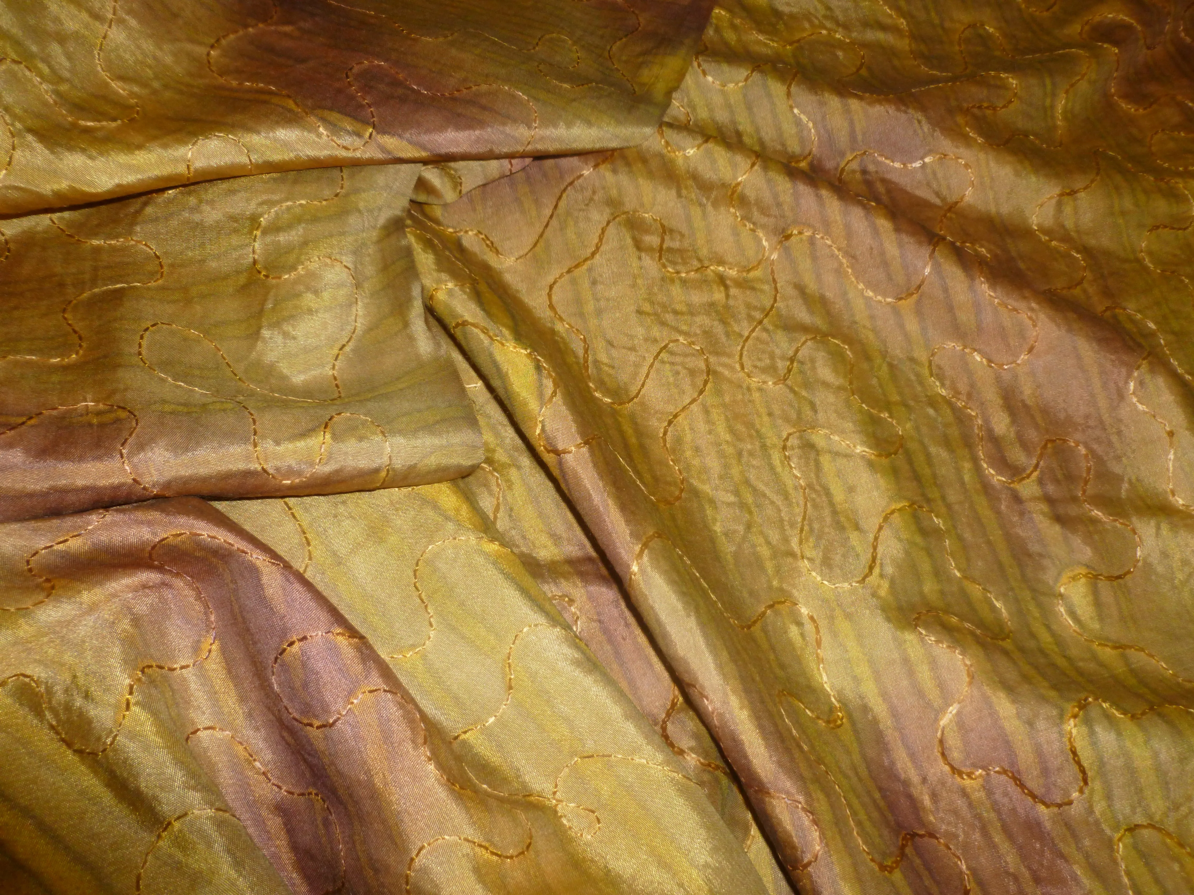 Tie Dye Silks with Embroidery