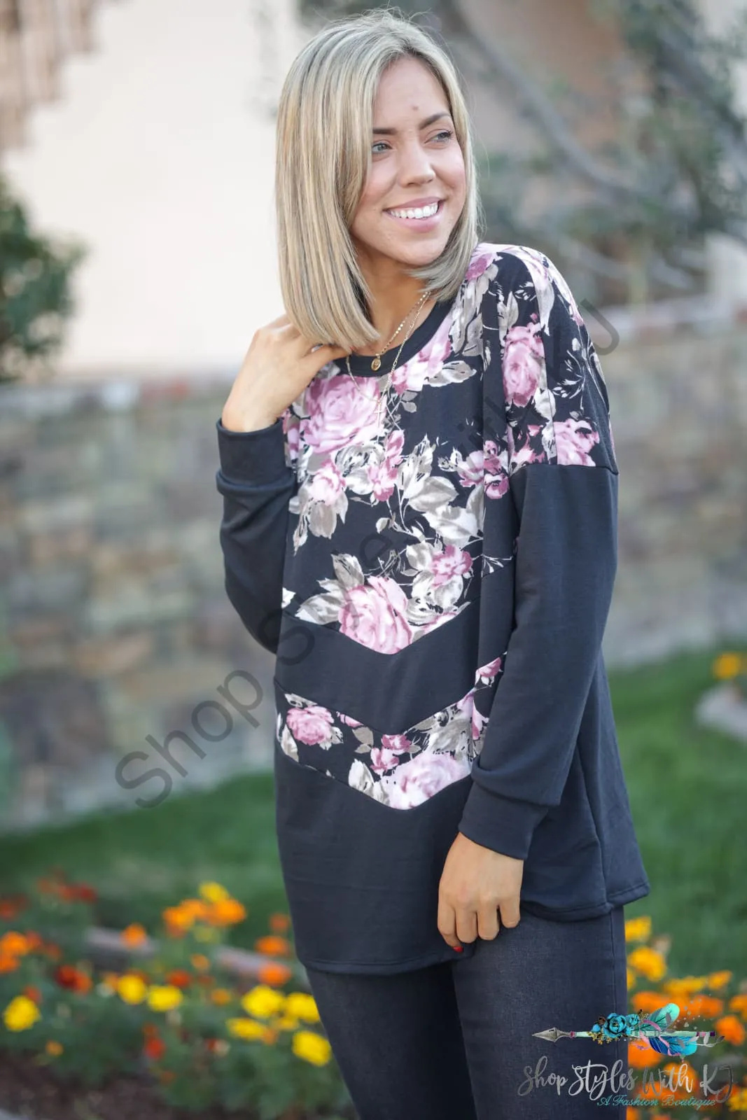 Timeless Floral Pullover