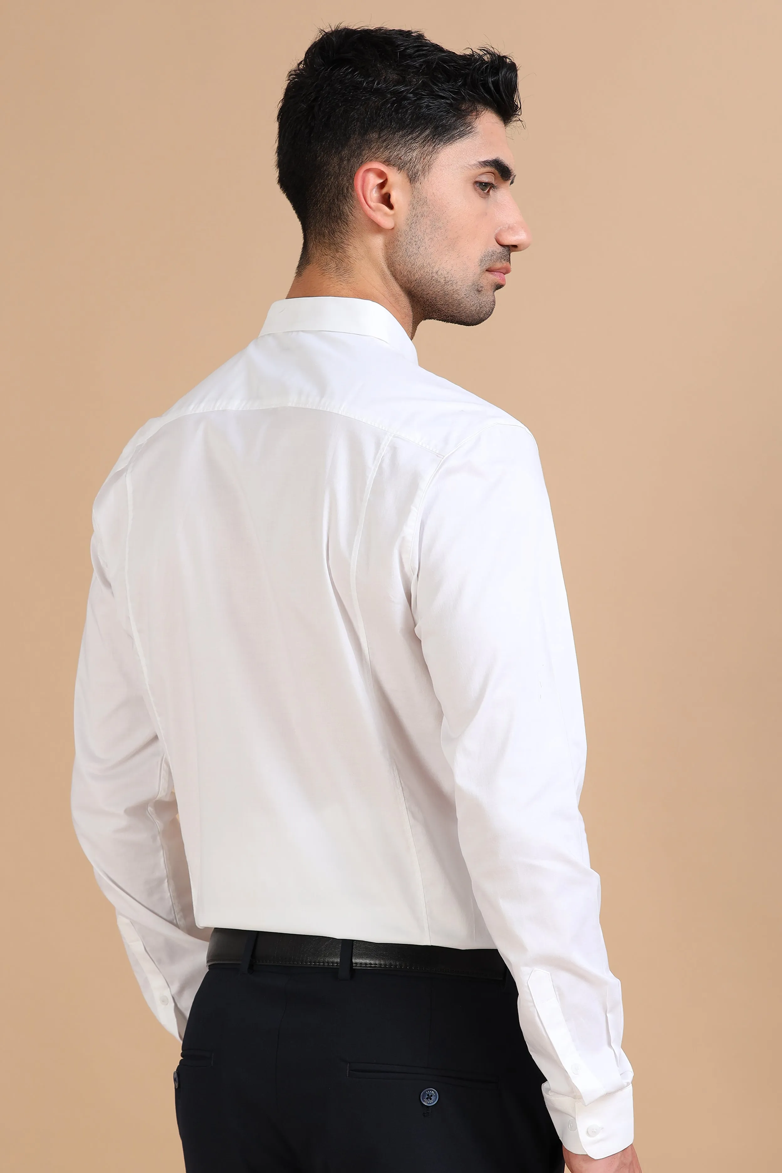 Vanilla Solid Stretch Shirt EOSS