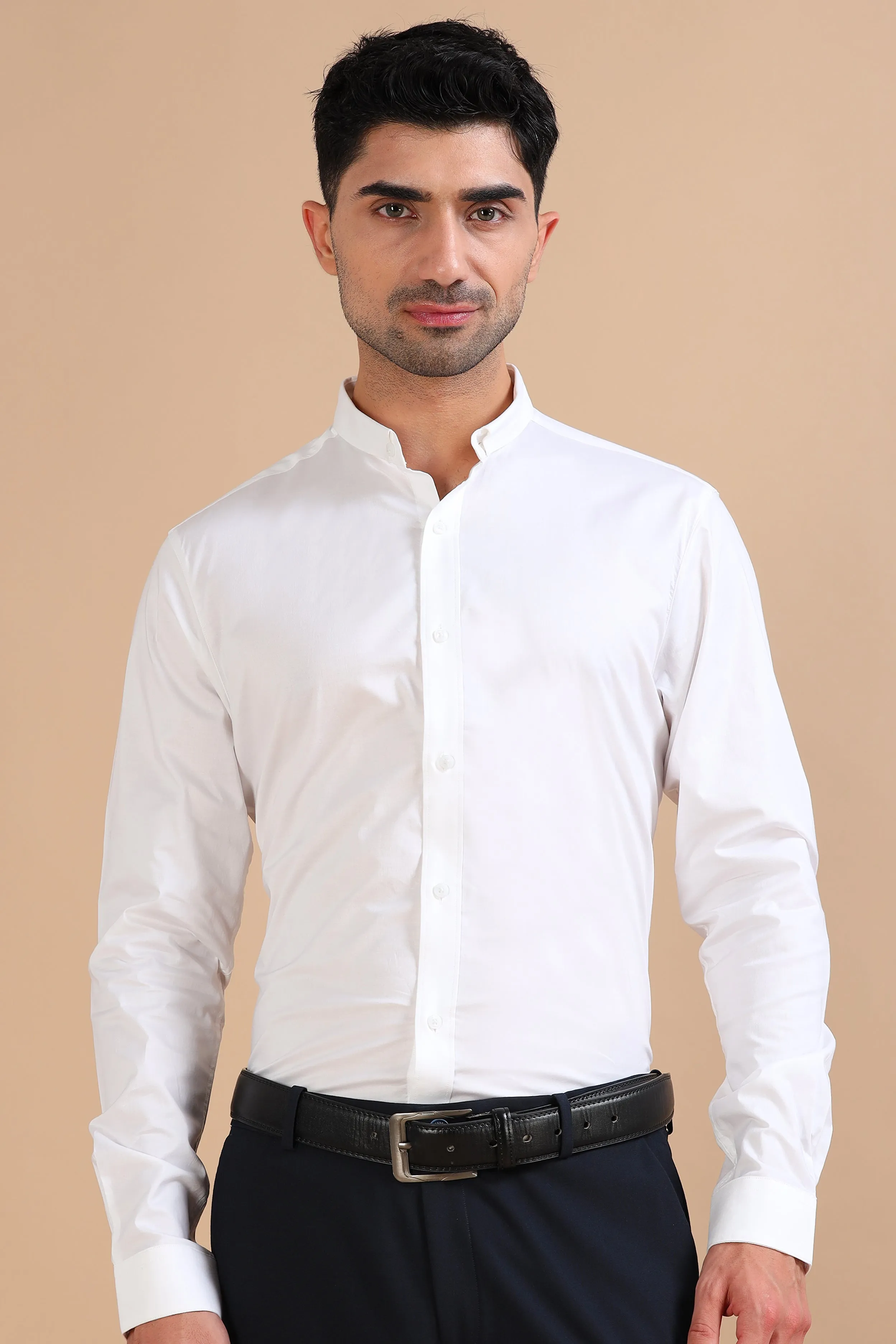 Vanilla Solid Stretch Shirt EOSS