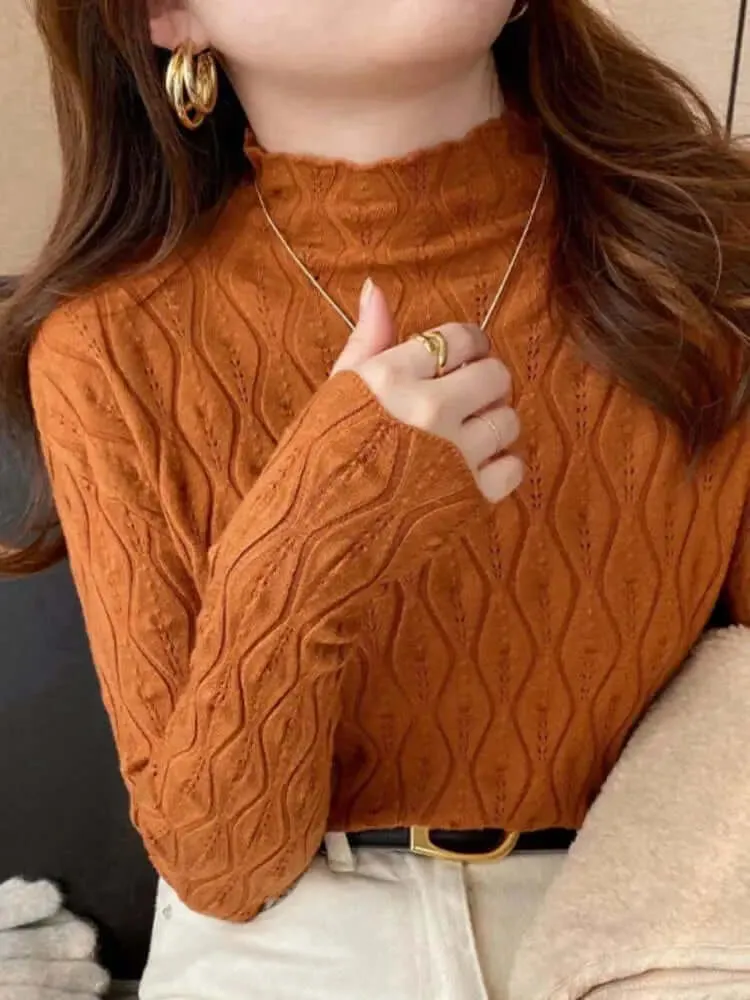 Women's Slim Fit Cashmere Thermal Undershirt